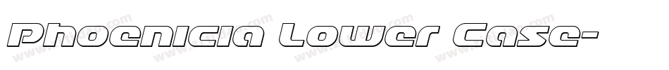 Phoenicia Lower Case字体转换